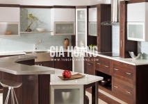 Tủ bếp gỗ Óc Chó TB-208 Tủ bếp gỗ Óc Chó TB-208