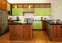 Tủ bếp gỗ Sồi TB-009 Tủ bếp gỗ Sồi TB-009