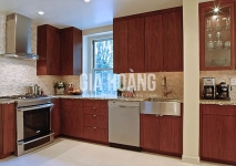 Mẫu tủ bếp gỗ Căm Xe cho căn bếp hiện đại đặc trưng Mẫu tủ bếp gỗ Căm Xe cho căn bếp hiện đại đặc trưng