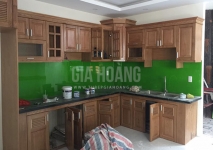 Công trình lắp đặt tủ bếp gỗ Sồi quận 5 HCM Công trình lắp đặt tủ bếp gỗ Sồi quận 5 HCM