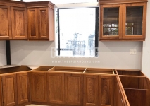 Công trình hoàn thiện tủ bếp Gõ Đỏ dịp cận Tết 2019 Công trình hoàn thiện tủ bếp Gõ Đỏ dịp cận Tết 2019