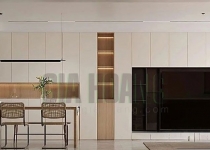 Tủ bếp nhôm cánh kính TB-502 Tủ bếp nhôm cánh kính TB-502