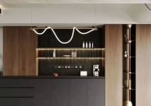 Tủ bếp nhôm tấm cánh kính TB-503 Tủ bếp nhôm tấm cánh kính TB-503